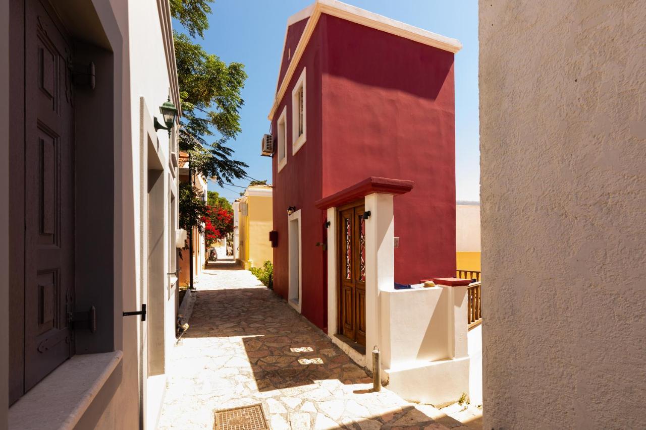 Coralli House Chalki Town Esterno foto