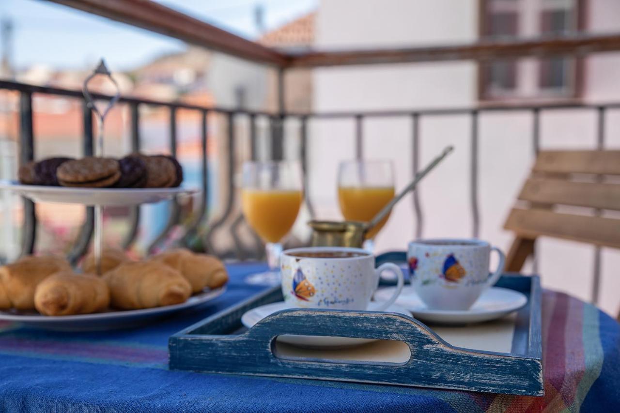 Coralli House Chalki Town Esterno foto